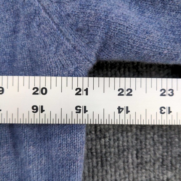 James Meade Limited Men's Pullover Knit Sweater Blue Medium Crew Neck Wool - Picture 12 of 12